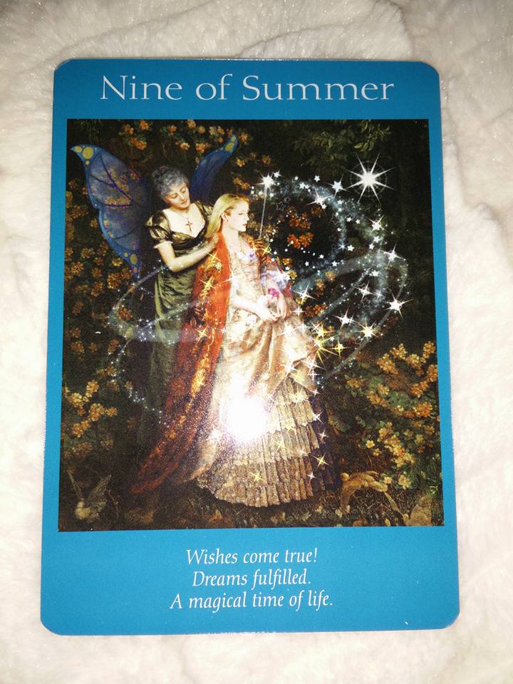 Nine Of Summer Angel Card