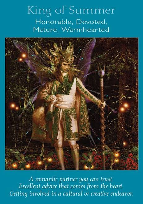 King of summer tarot card