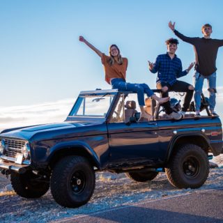 photo of people on pickup truck