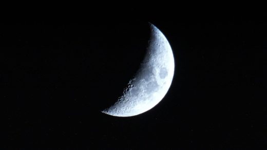 photograph of moon