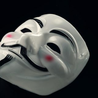 close up photo of guy fawkes mask