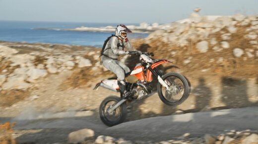 man riding a dirt bike