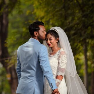 beautiful kerala christian wedding portrait