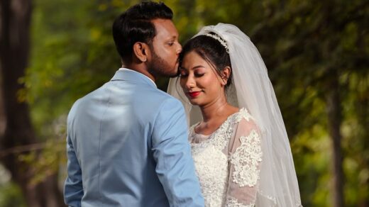 beautiful kerala christian wedding portrait