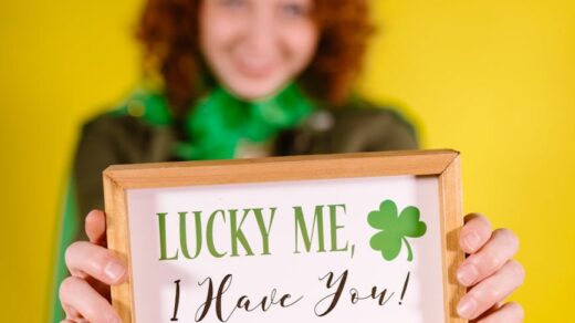 a woman holding a framed message