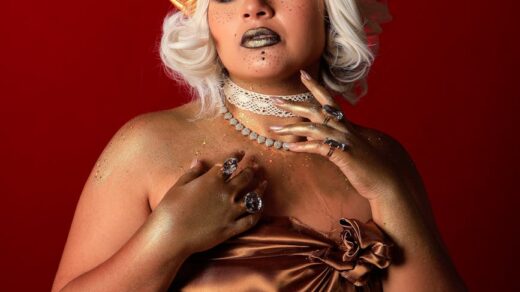 aries inspired portrait with creative styling