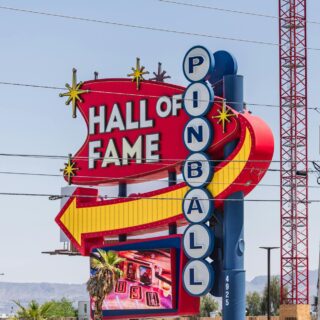 las vegas pinball hall of fame sign outdoors