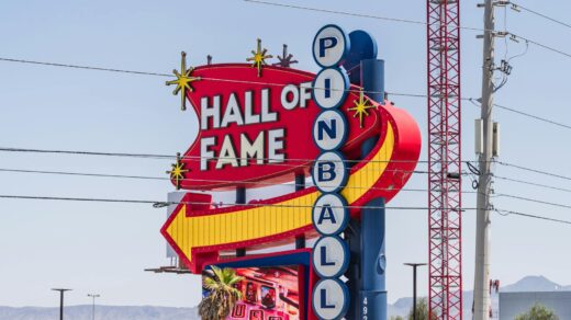 las vegas pinball hall of fame sign outdoors