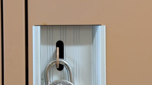 secure school locker with combination lock