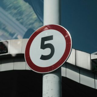 speed limit road sign
