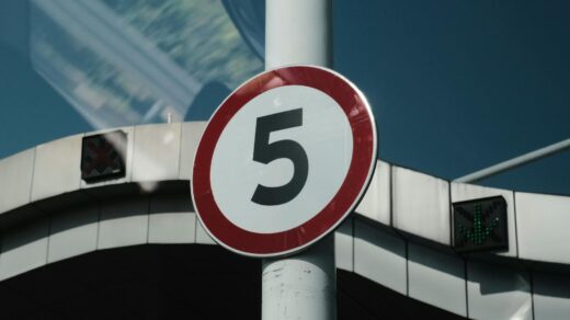 speed limit road sign