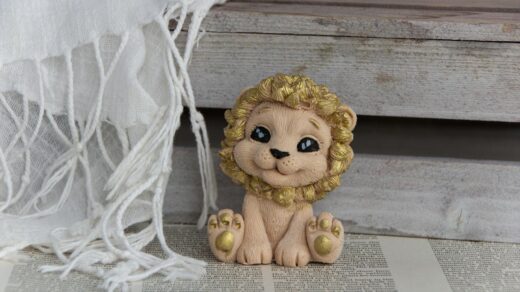 sitting toy lion