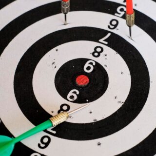 high precision dartboard competition close up