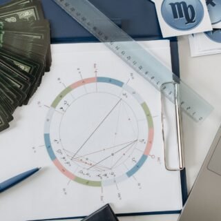 cards a ruler a pen and a chart