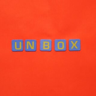 letters on red background