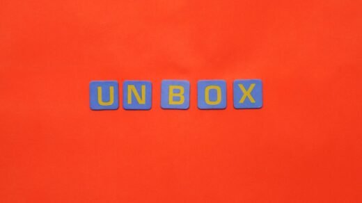 letters on red background